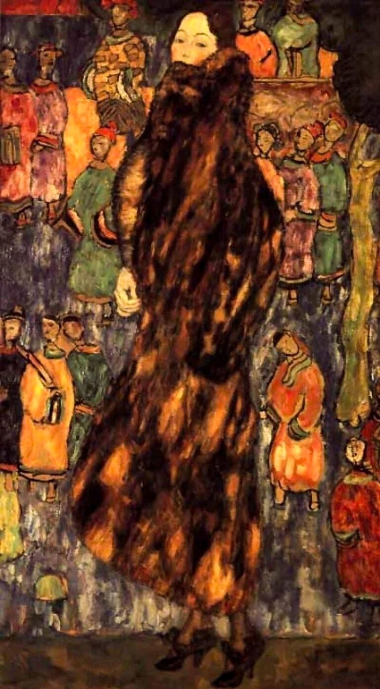 Gustav Klimt The Polecat Fur 1916-1918 17″x 22″ Archival Art Print
