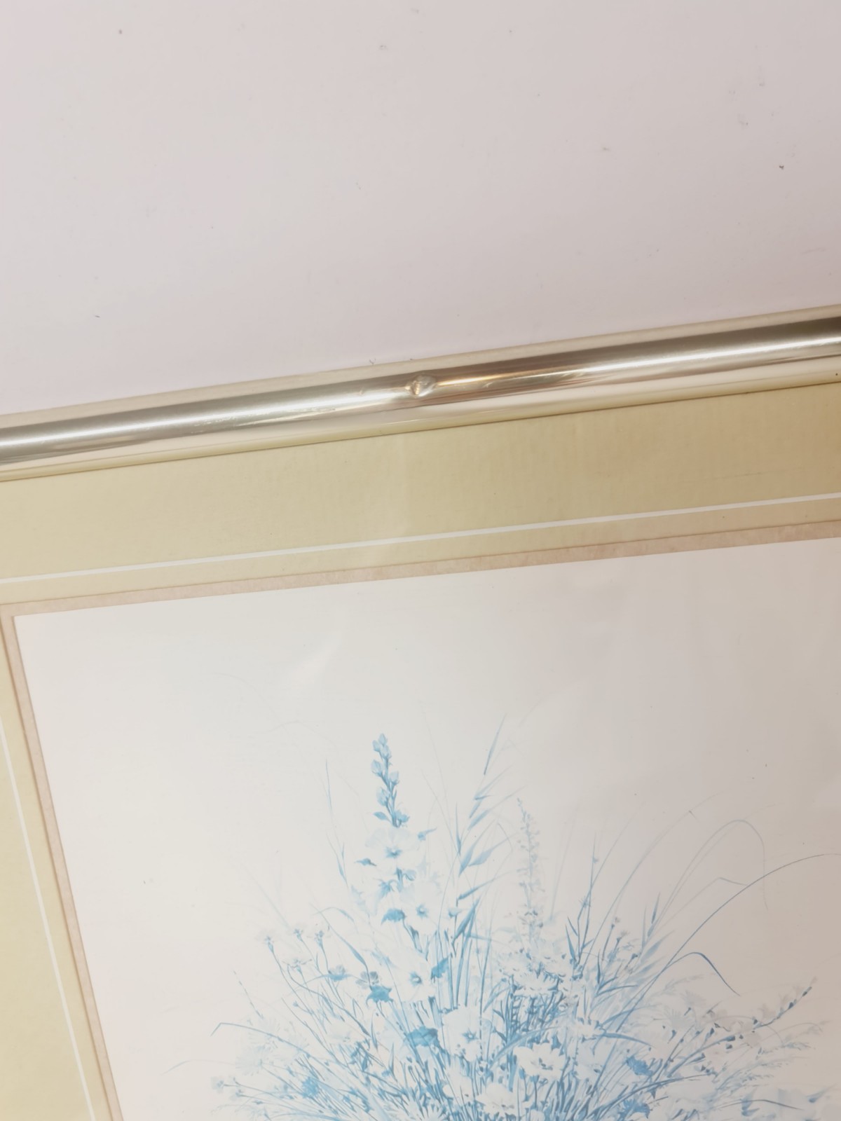 Vintage Framed & Mounted Botanical Art Print by Leslie Wainwright St Michael M&S