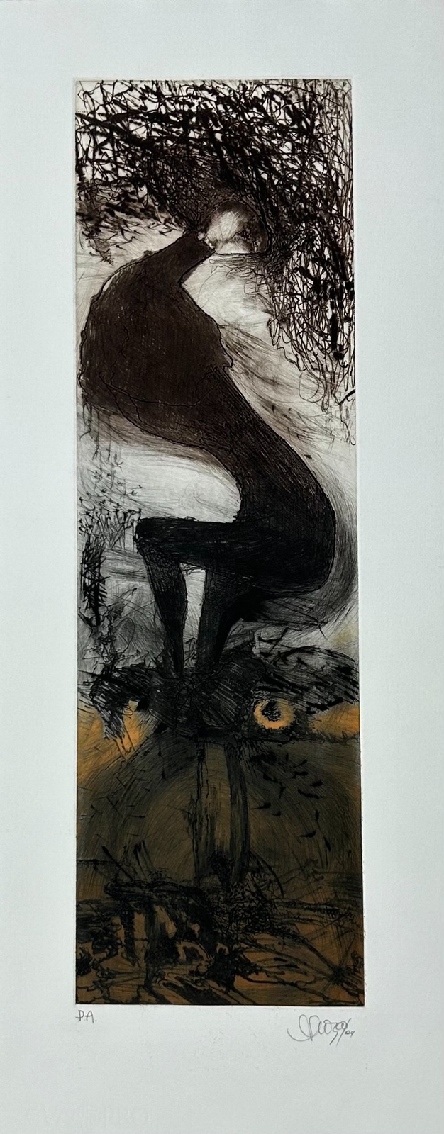RAYMUNDO OROZCO Cuban Artist Hand Signed Original Collagraphy Printmaking n6.3