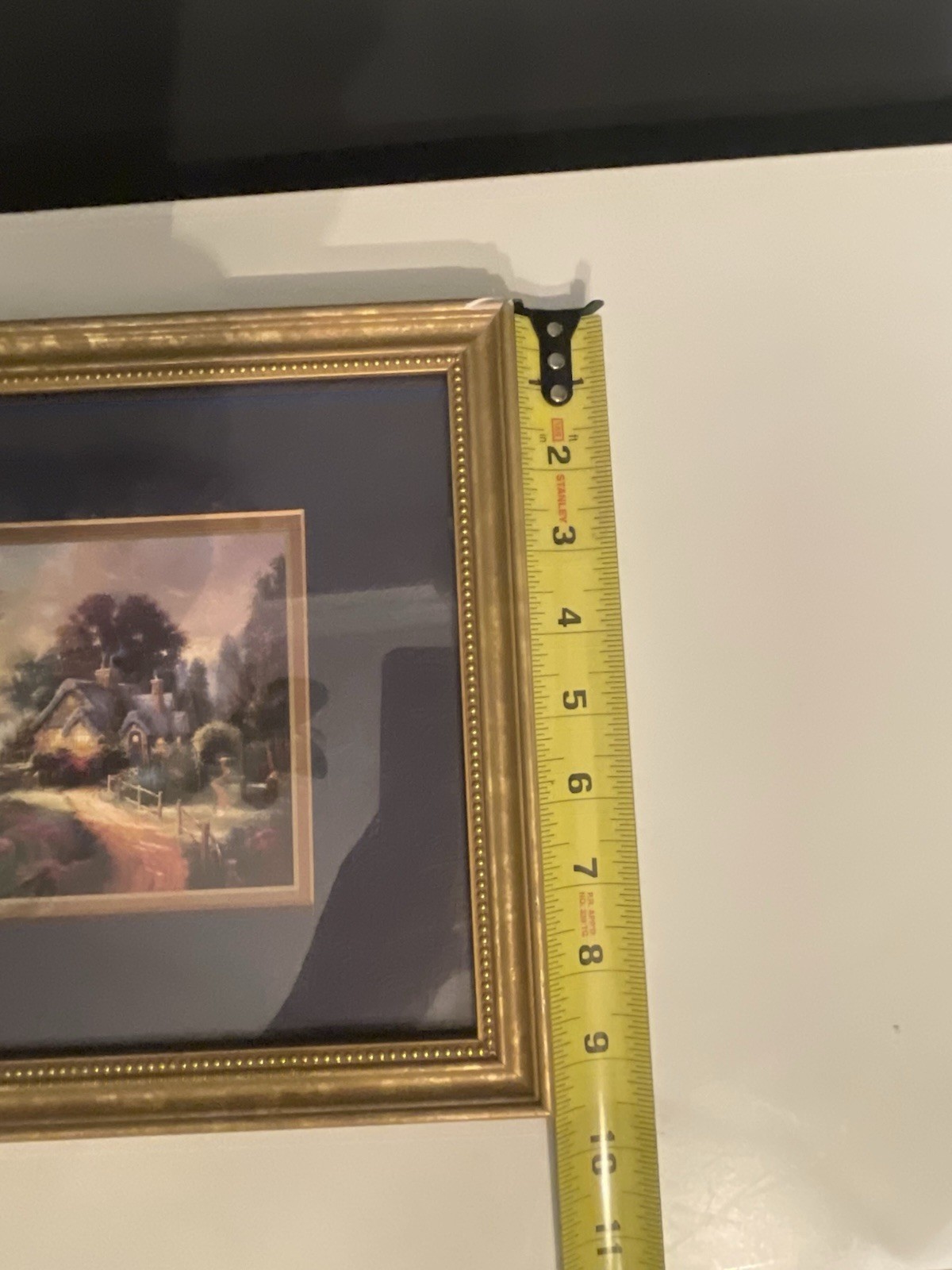 Thomas Kinkade Framed Print Psalm 37:6 Cottage Accent Print w/ COA Gold Frame