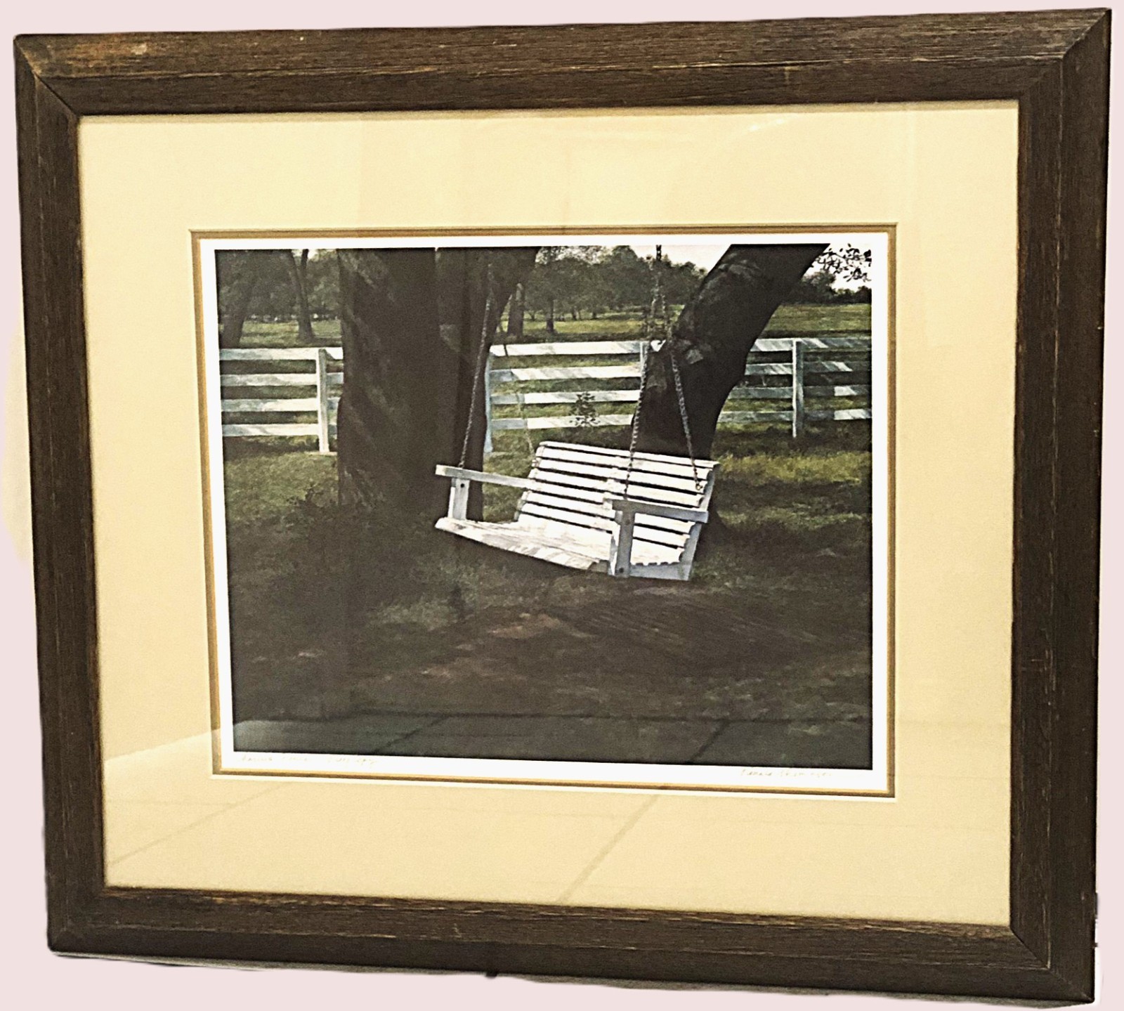 Proof Copy “Charlie’s Fence” Autographed Print by Texas Artist Ronald Thomason