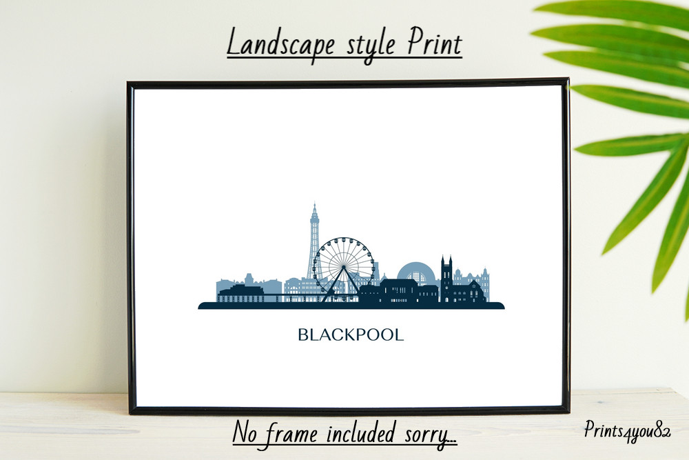 BLACKPOOL TRAVEL A4 PICTURE PRINT POSTER WALL ART HOME DECOR UNFRAMED GIFT NEW