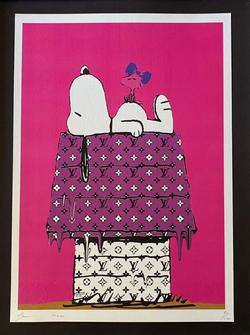 Death NYC LG Framed 16x20in Pop Art Original Certified / Snoopy Murakami LV 2