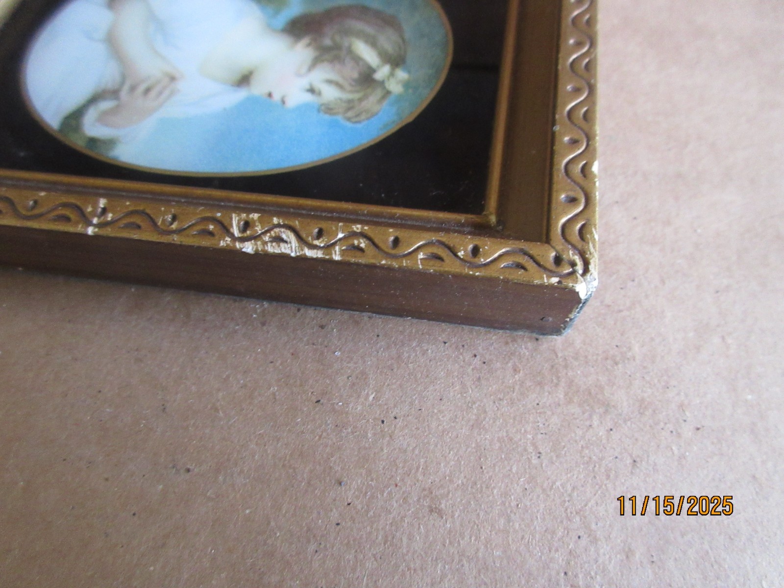 Vintage Small Print Age of Innocence by Joshua Reynolds Made in Germany