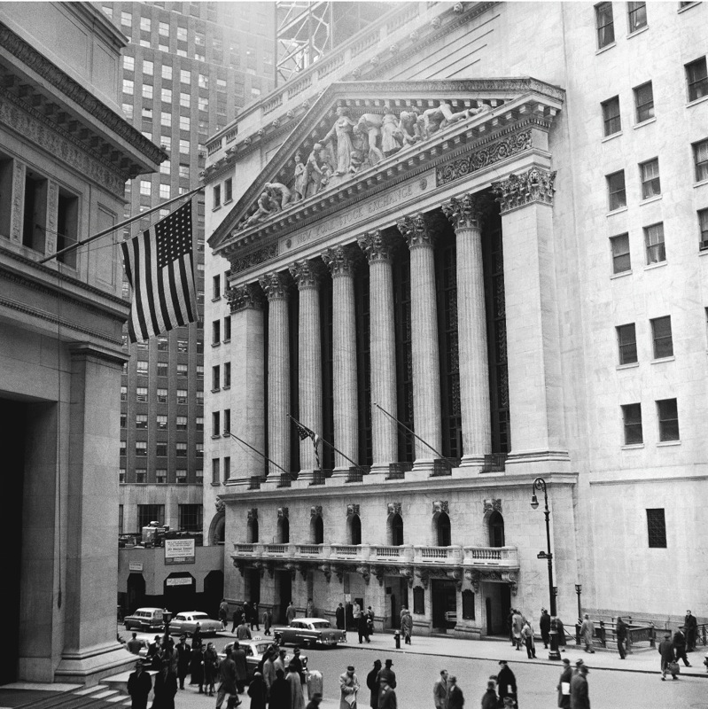FINANCIAL ART PRINT – Bull Market – WALL STREET STOCK BROKER POSTER 28×26