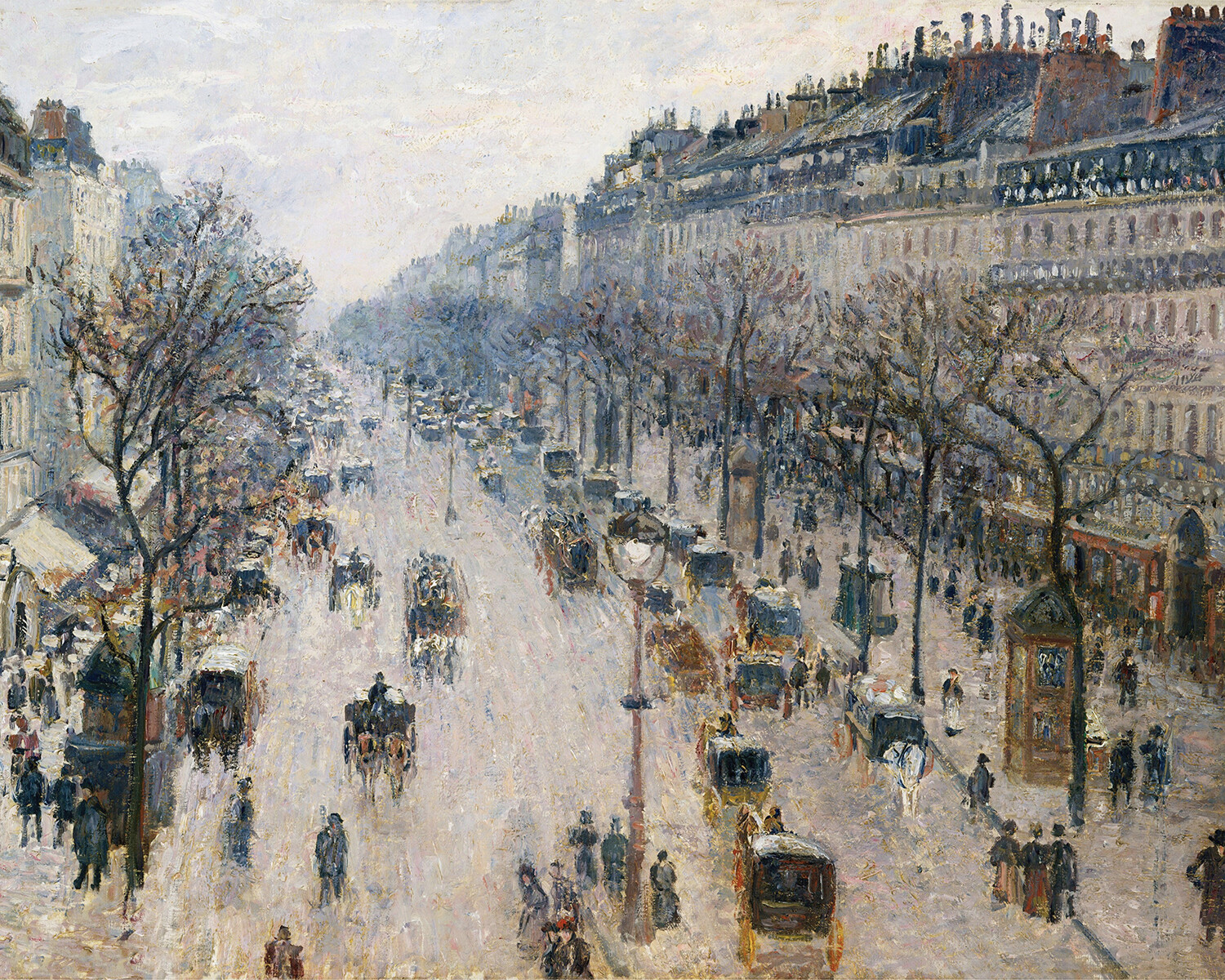 Camille Pissarro Paris Cityscape Painting Giclee Print on Fine Art Paper