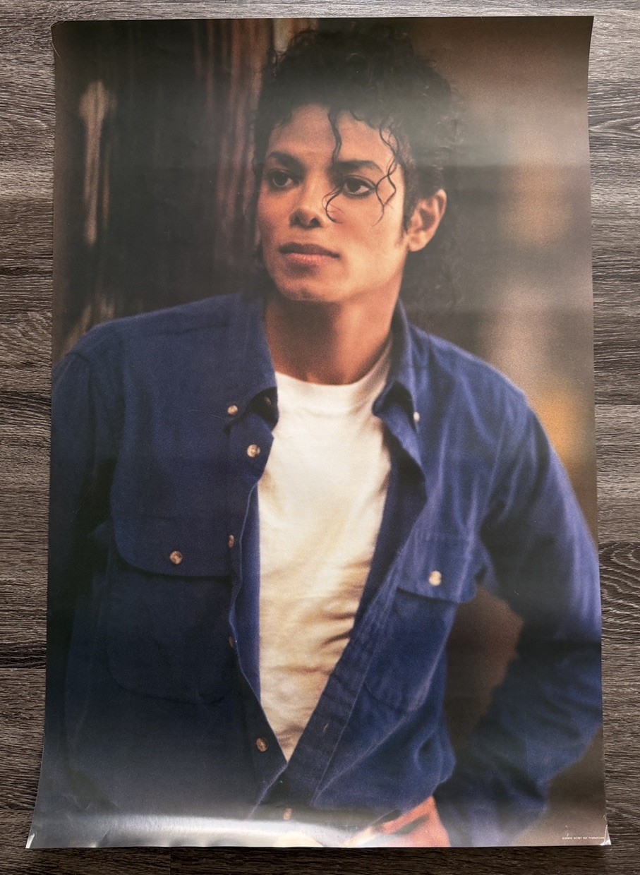 MICHAEL JACKSON POSTER 24” x 36”. Will ship in a tube. Model 2C40500 1987