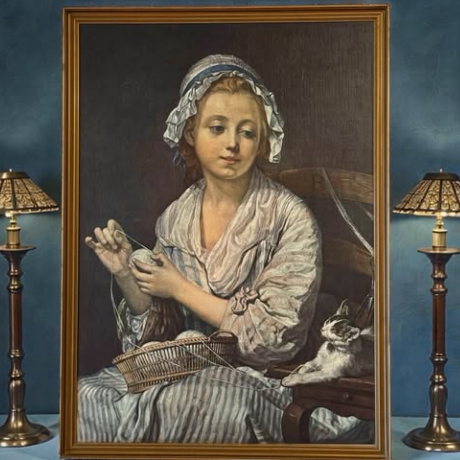 French Decorative Print after Jean-Baptiste Greuze