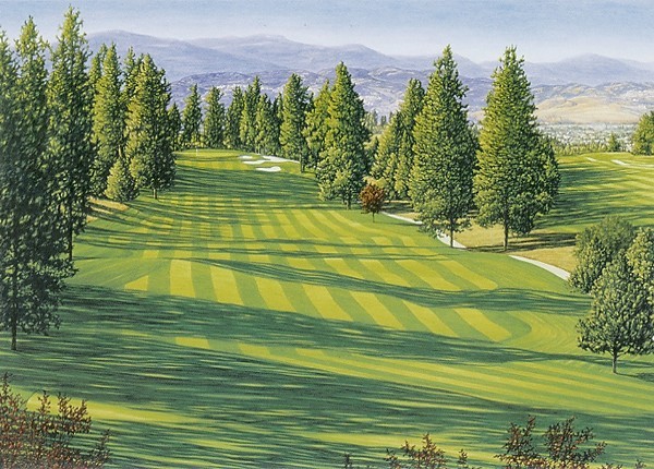 GOLF ART -“Gallagher’s Canyon 1st Hole” by Mal Gagnon. L/E Art Print