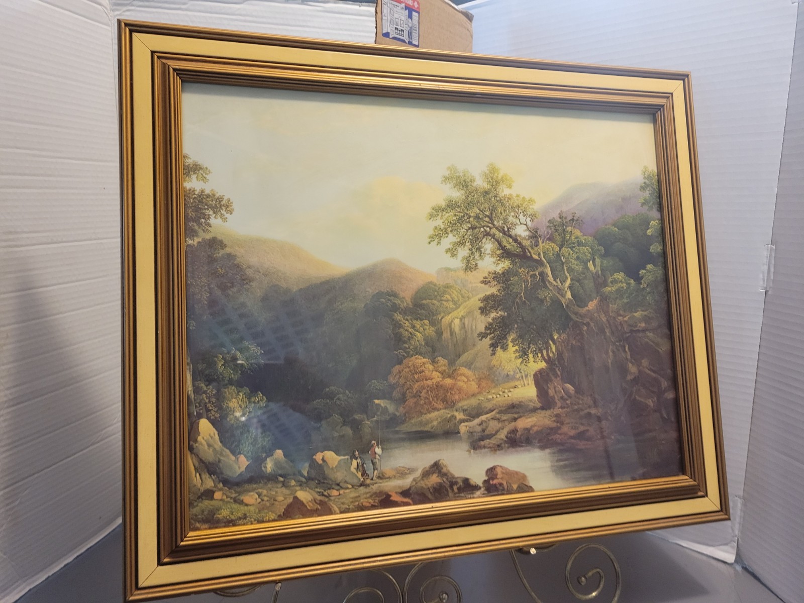 THOMAS WALSMSLEY Enchanted Valley Print Art 22×28 Wood Frame 26×32