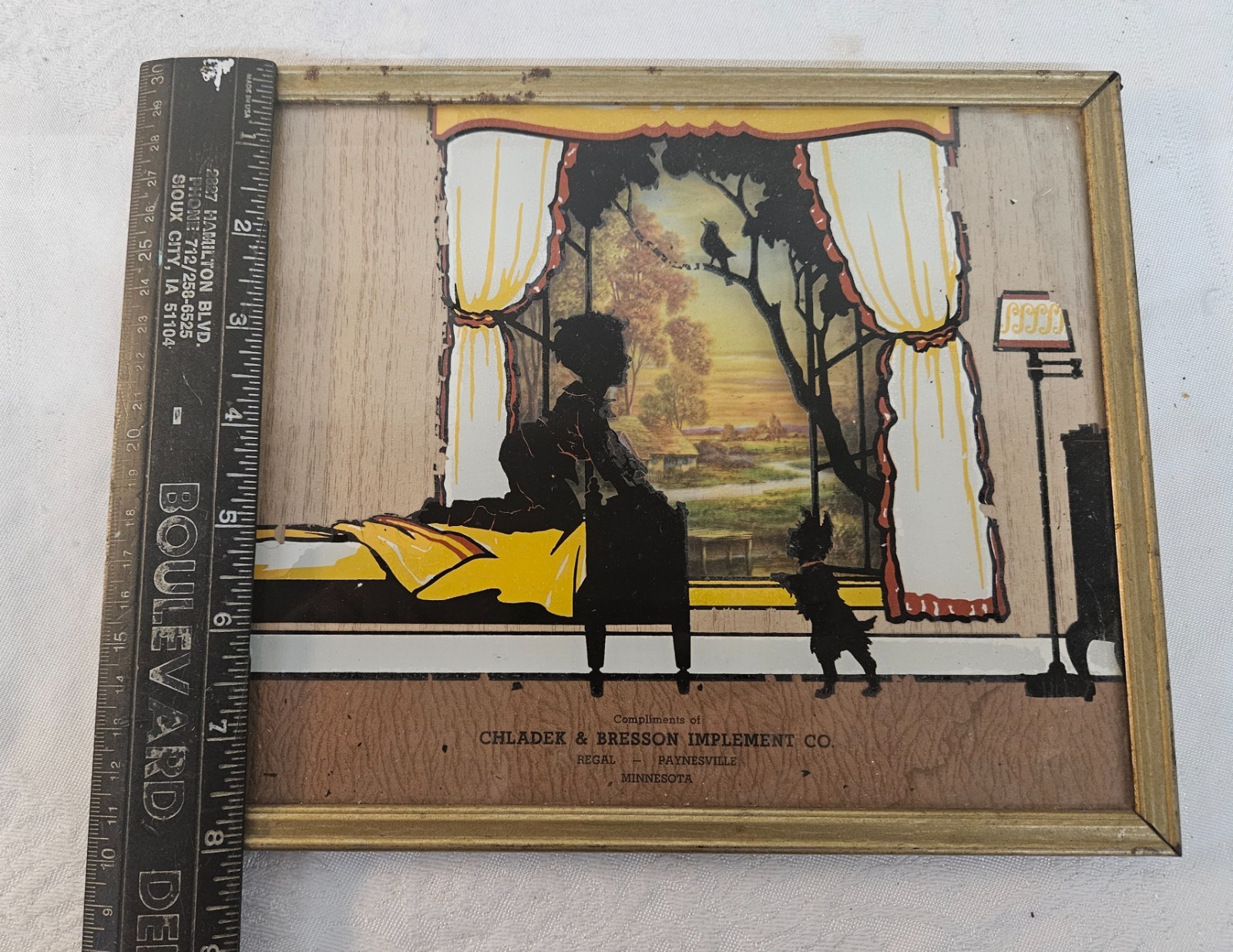 1950s Regal & Paynesville MN Advertising Art Print INTERESTING 3-D Decor
