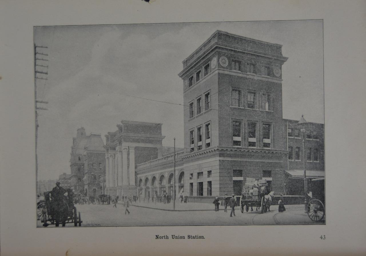 Antique Boston Massachusetts North Union Station Art Print History 1904