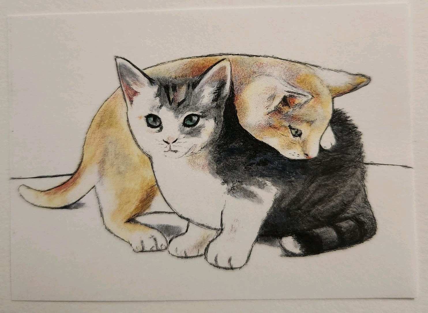 Art Collector’s Dream: Cat Lover Kitten Pals – Fine Art ACEO Pet Print – Signed