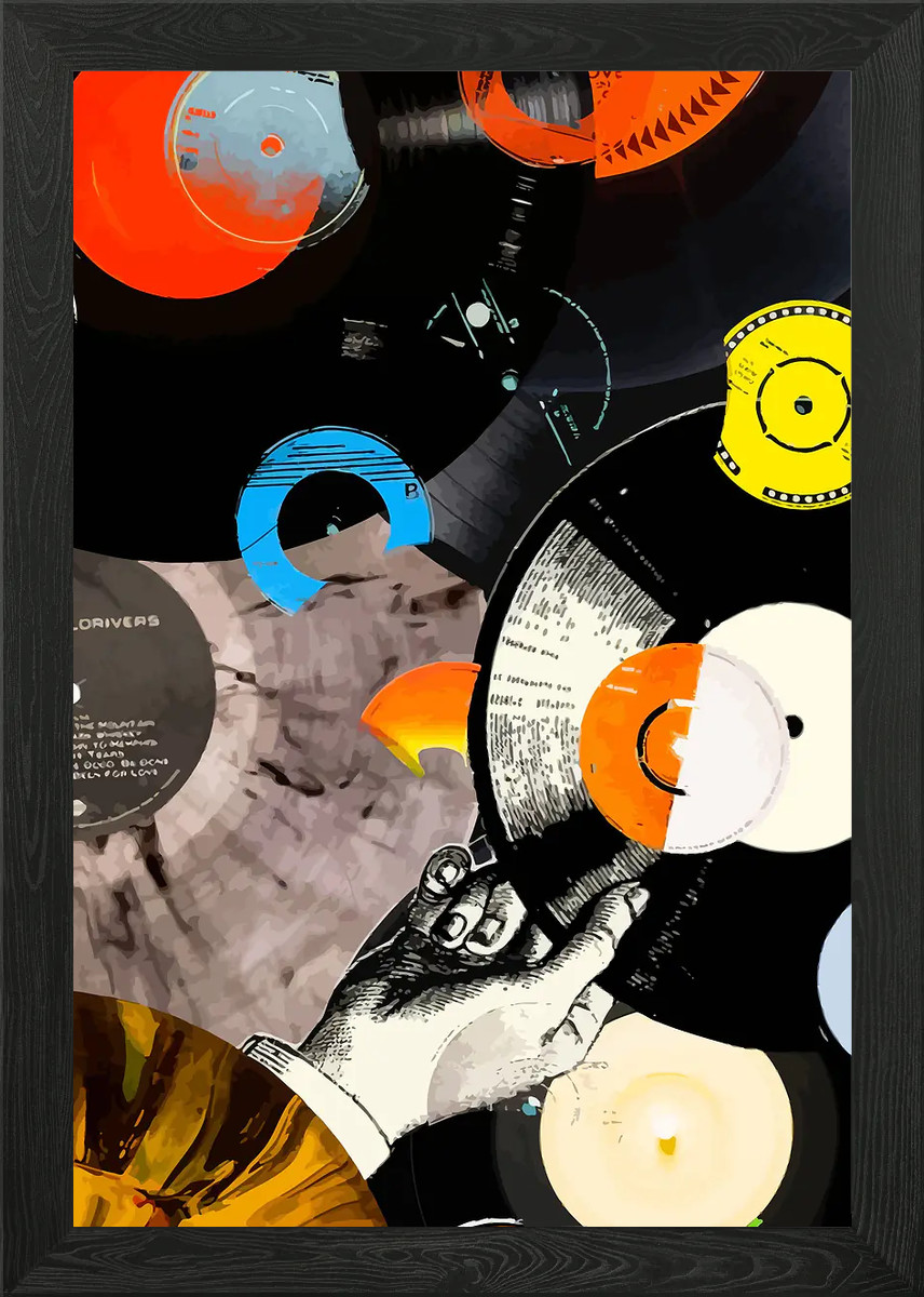 Vinyl Framed Wall Art Poster Canvas Print Picture