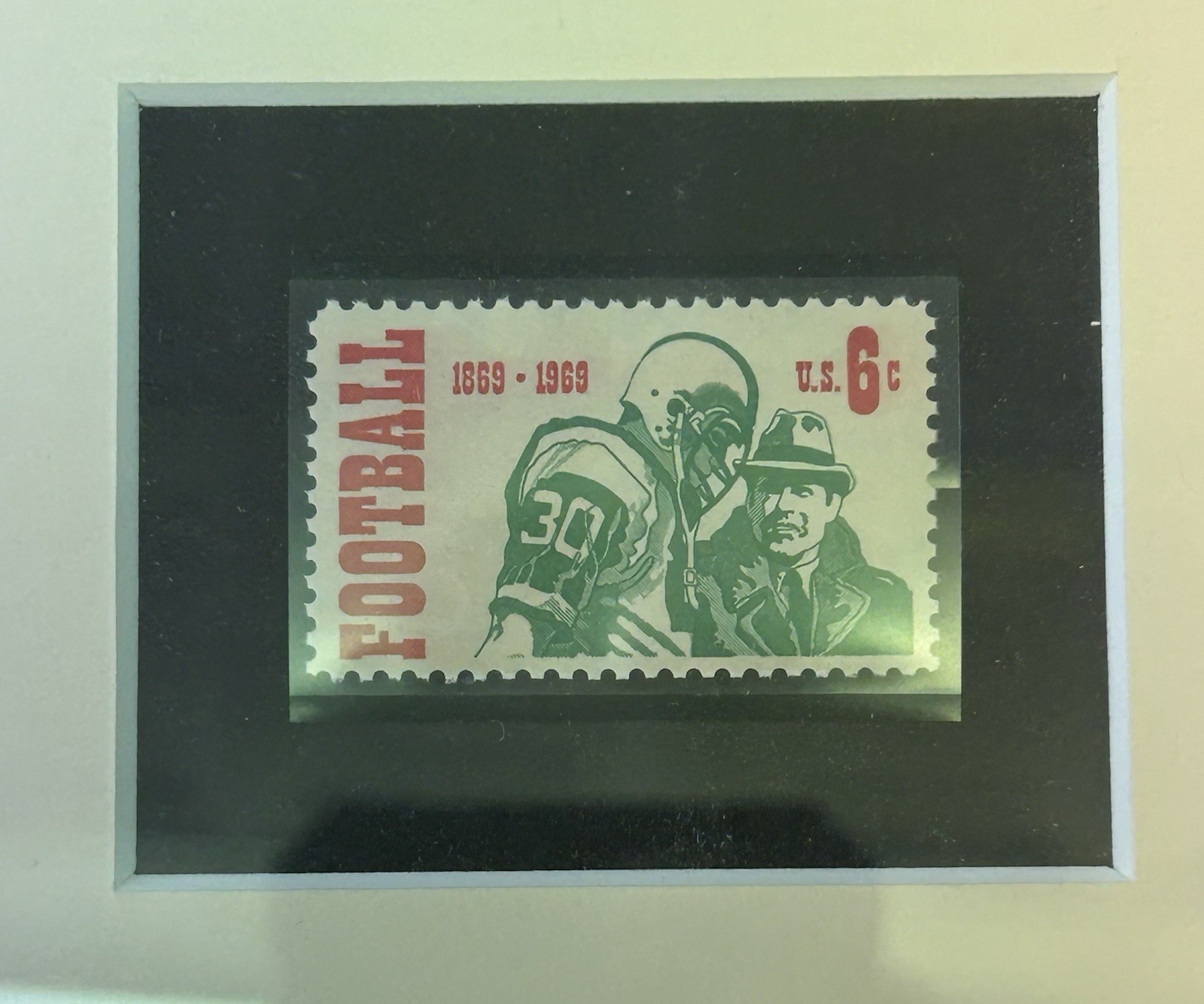 Geoffrey Aaron Harris 4th And Inches Signed Framed Football Print 19/250 Stamps