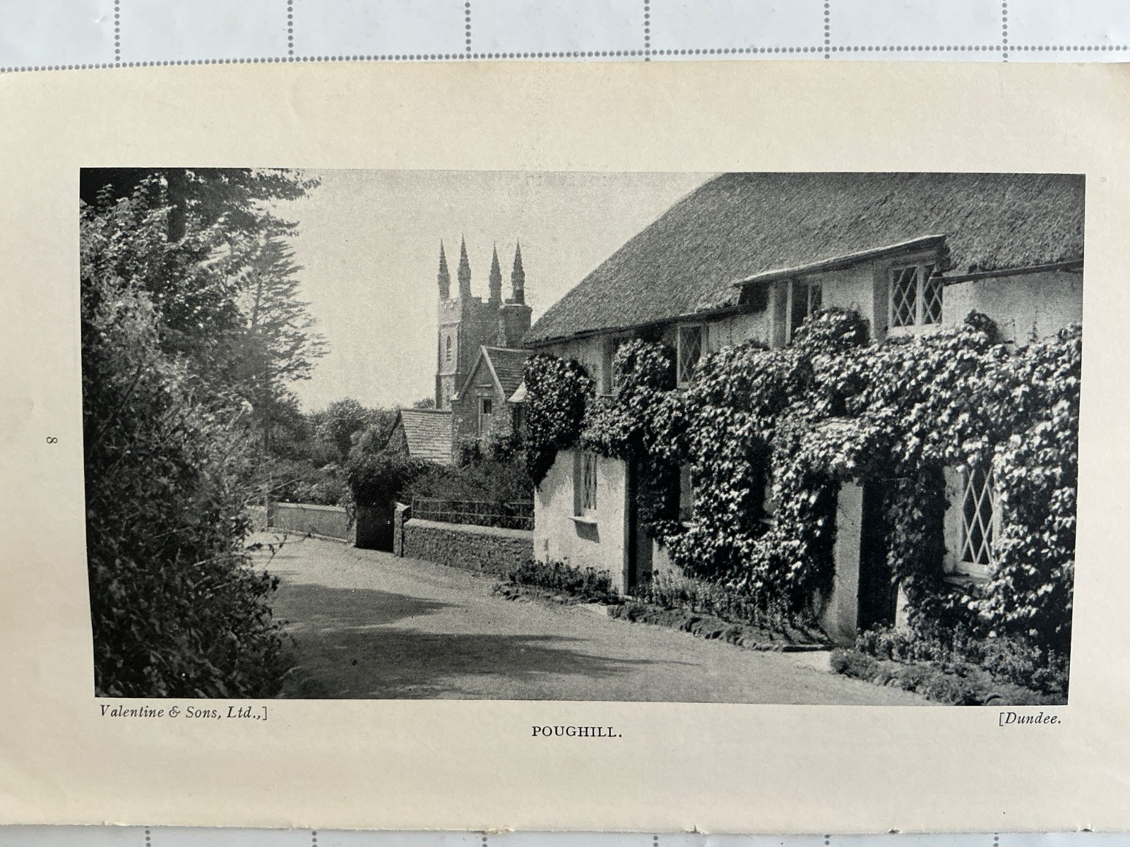 POUGHILL – c1938 Antique Print Social History Photo Cornwall England BUDE