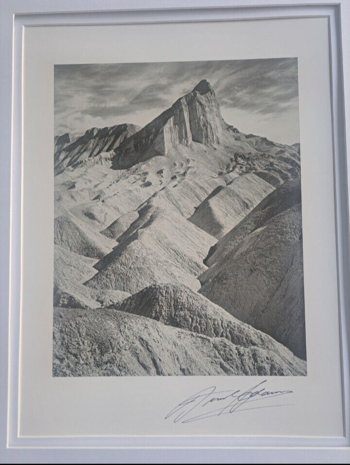 Rare? Original Ansel Adams Hand-Signed Halftone In A Beautiful Custom Frame