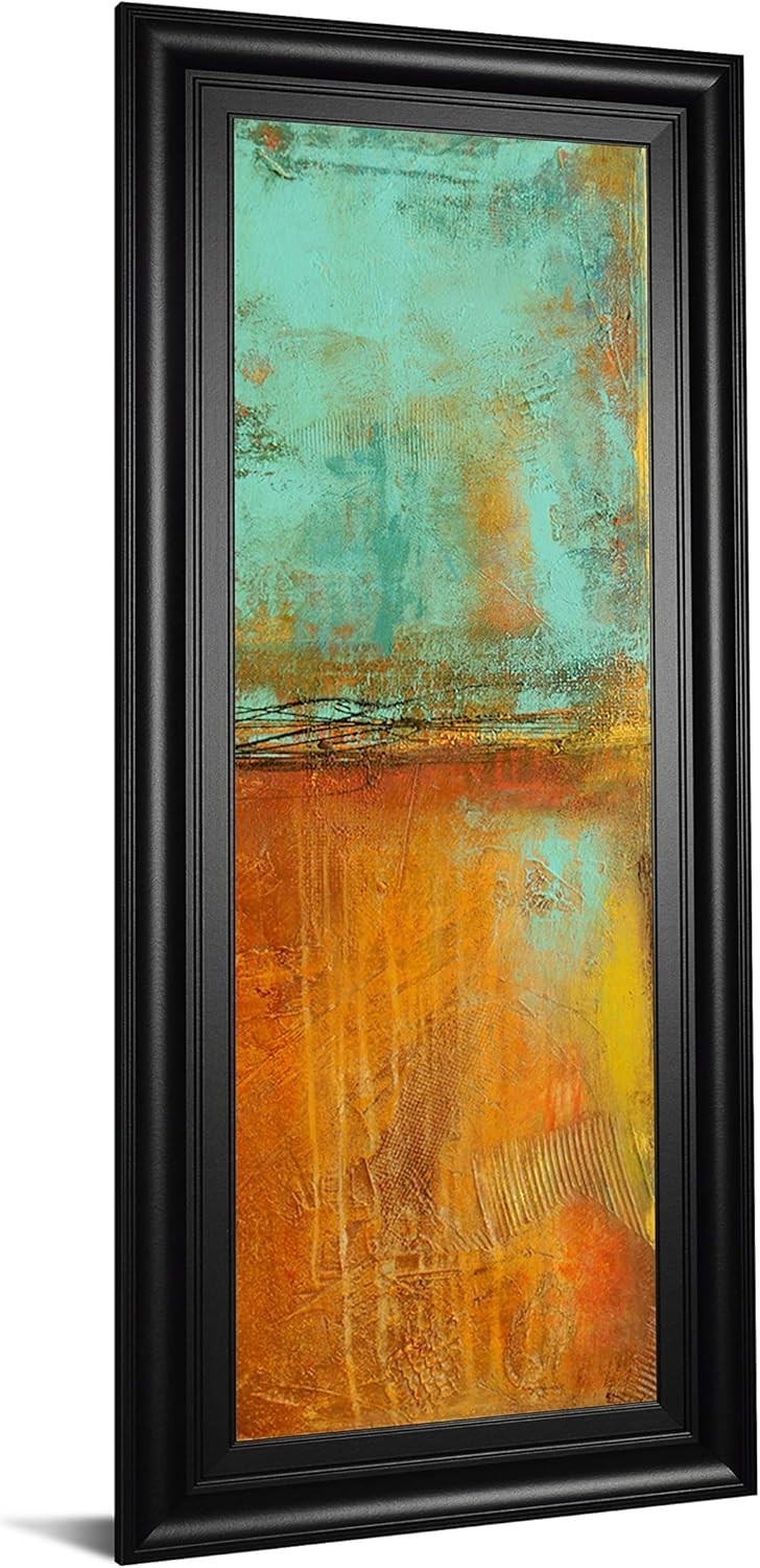 Ten City Il by Erin Ashley Framed Print Abstract Wall Art 42 in. X 18 in