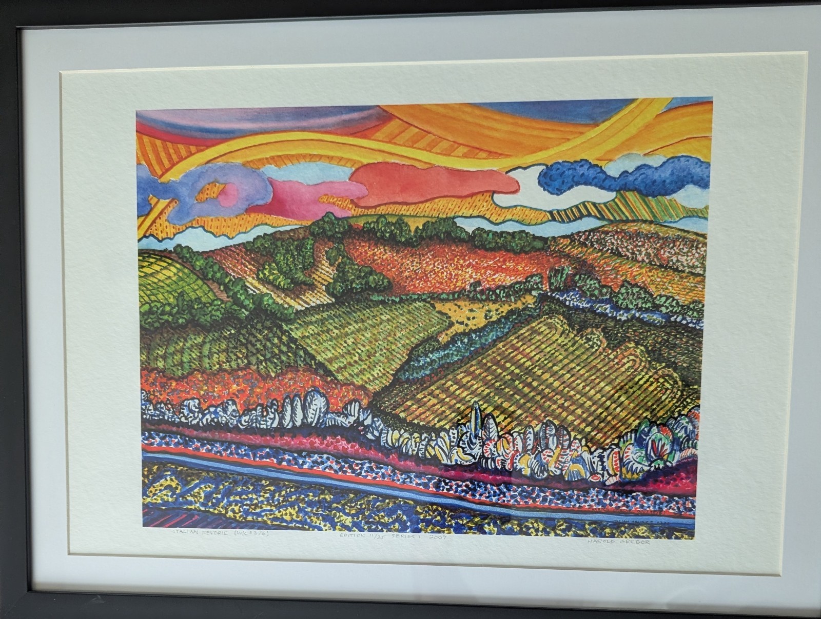 Harold Gregor Italian Reverie #376 Limited Edition Signed Giclée Landscape 2007