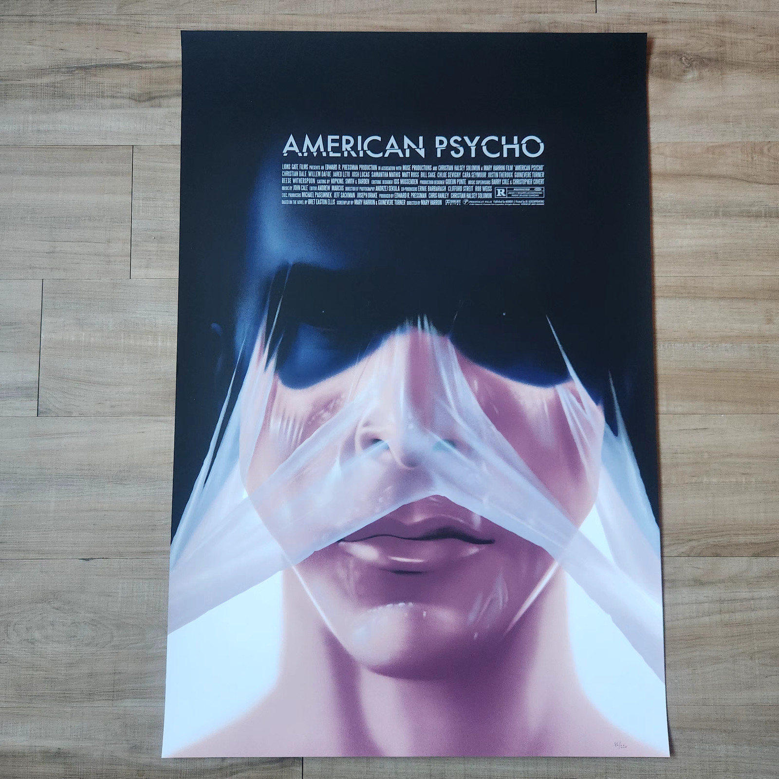 American Psycho by Jack Hughes Screenprint Mondo Like Horror Poster