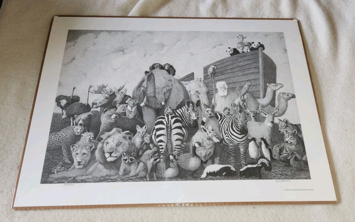 Ken Schuler Before The Storm Signed Limited 364/1000 Print Approx 22×17″