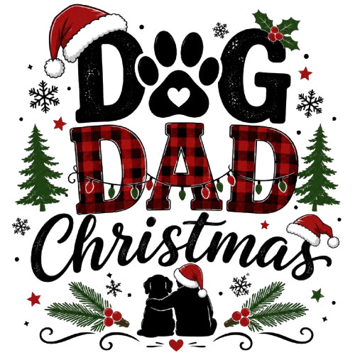 🎄🐶 Dog Dad Christmas PNG Digital Download 🐶🎄