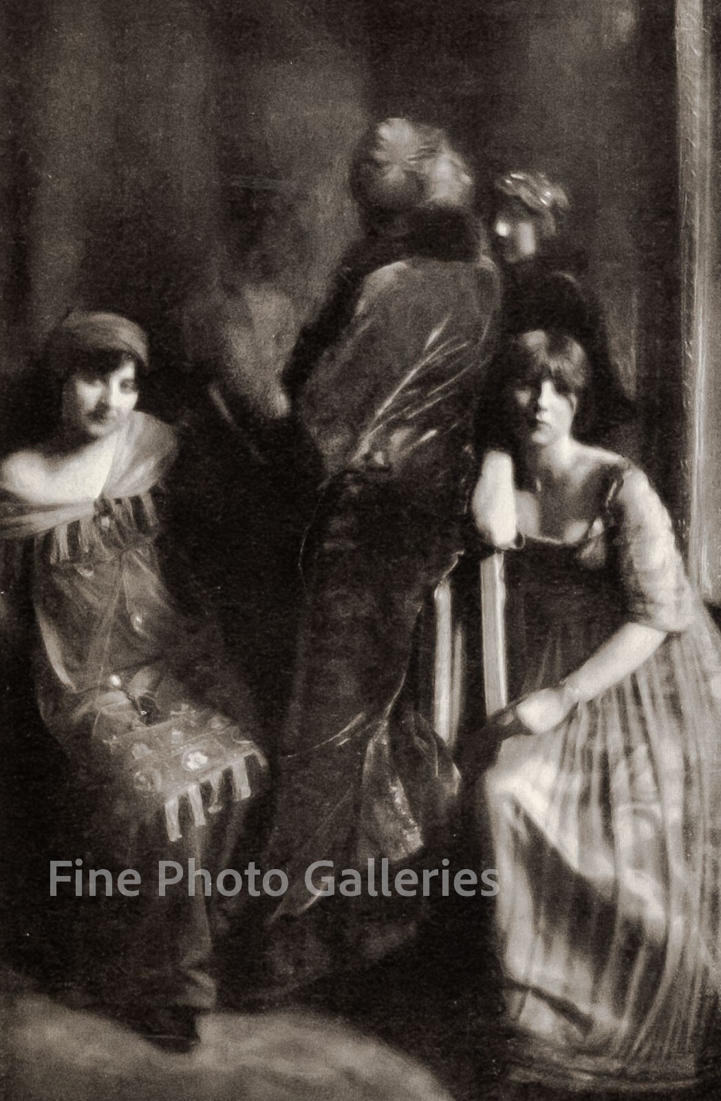 1911 Vintage EDWARD STEICHEN Fashion Gowns By Poiret Heidelberg Photo Engraving