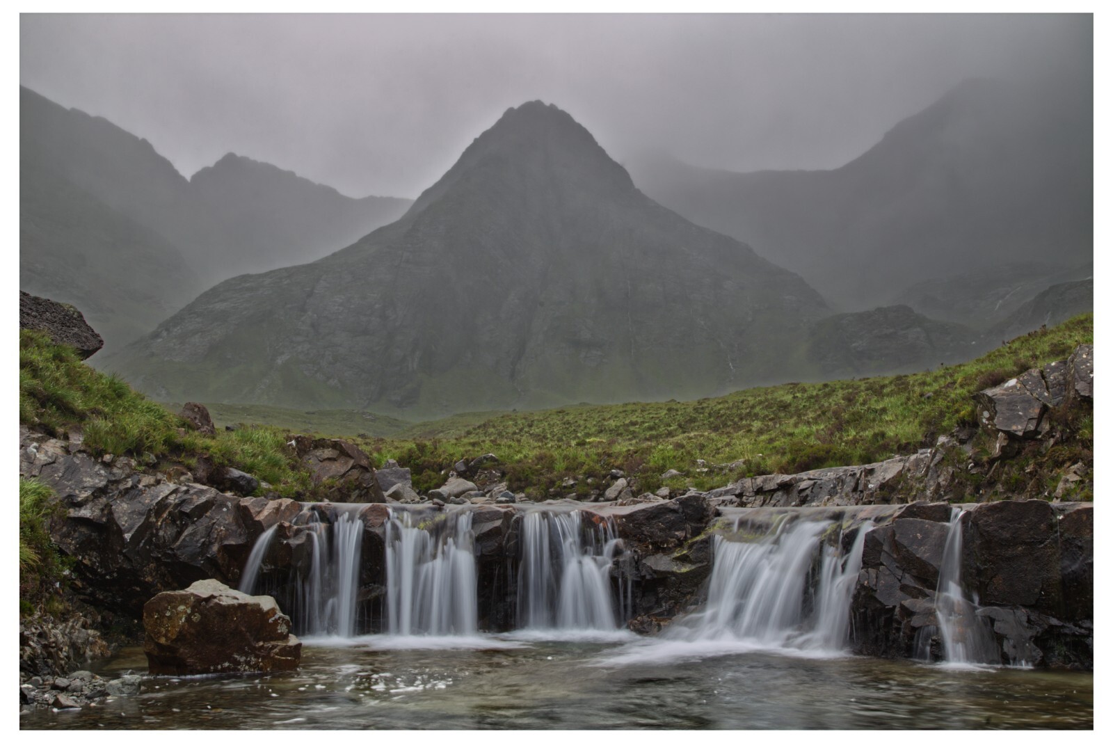 The Fairy pools on the Isle of Skye, Scotland UK – 18″ x 12″ – PRINT – WATERFALL