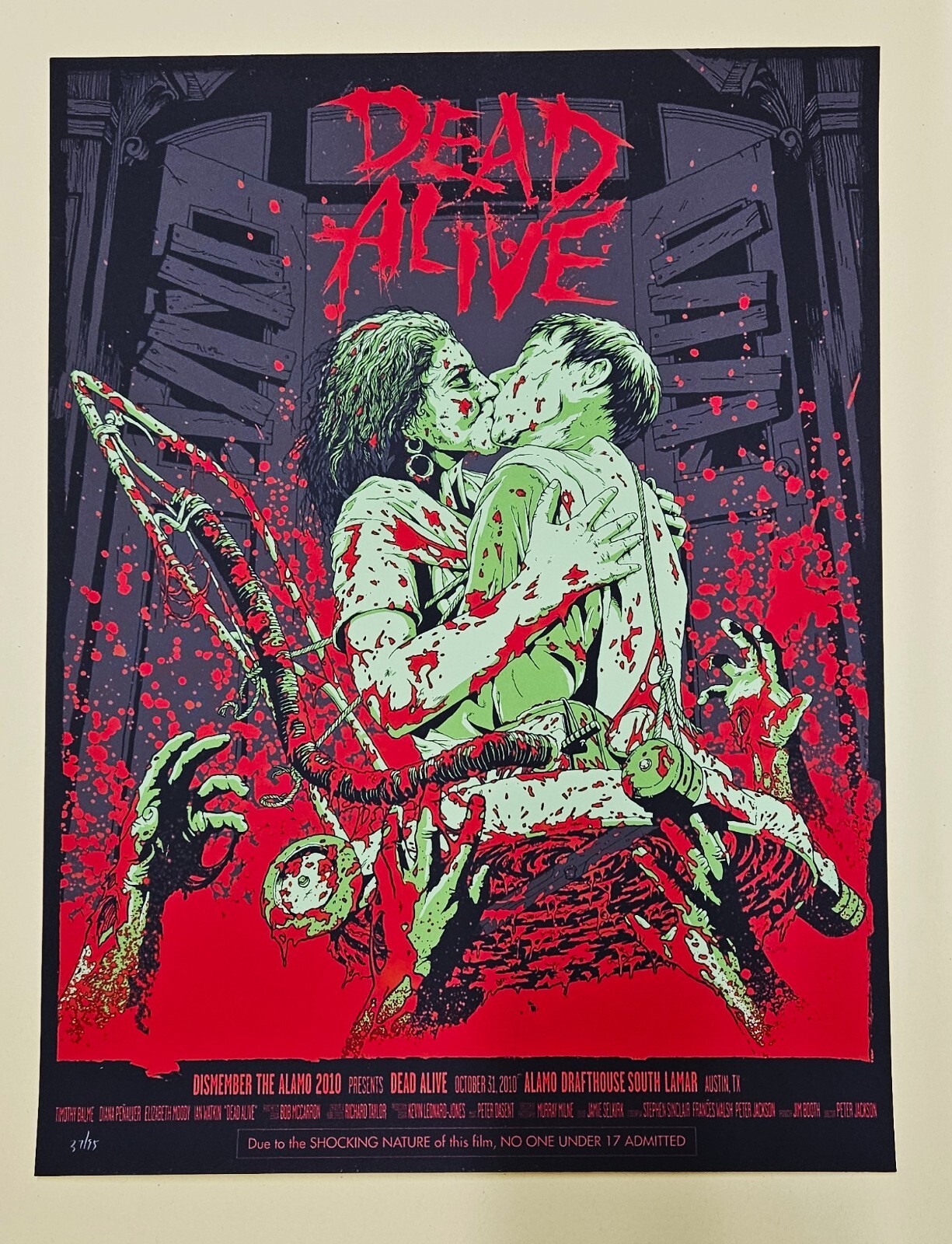 Dead alive by Adam Haynes – Regular – Very rare sold out Mondo print – WYSIWYG