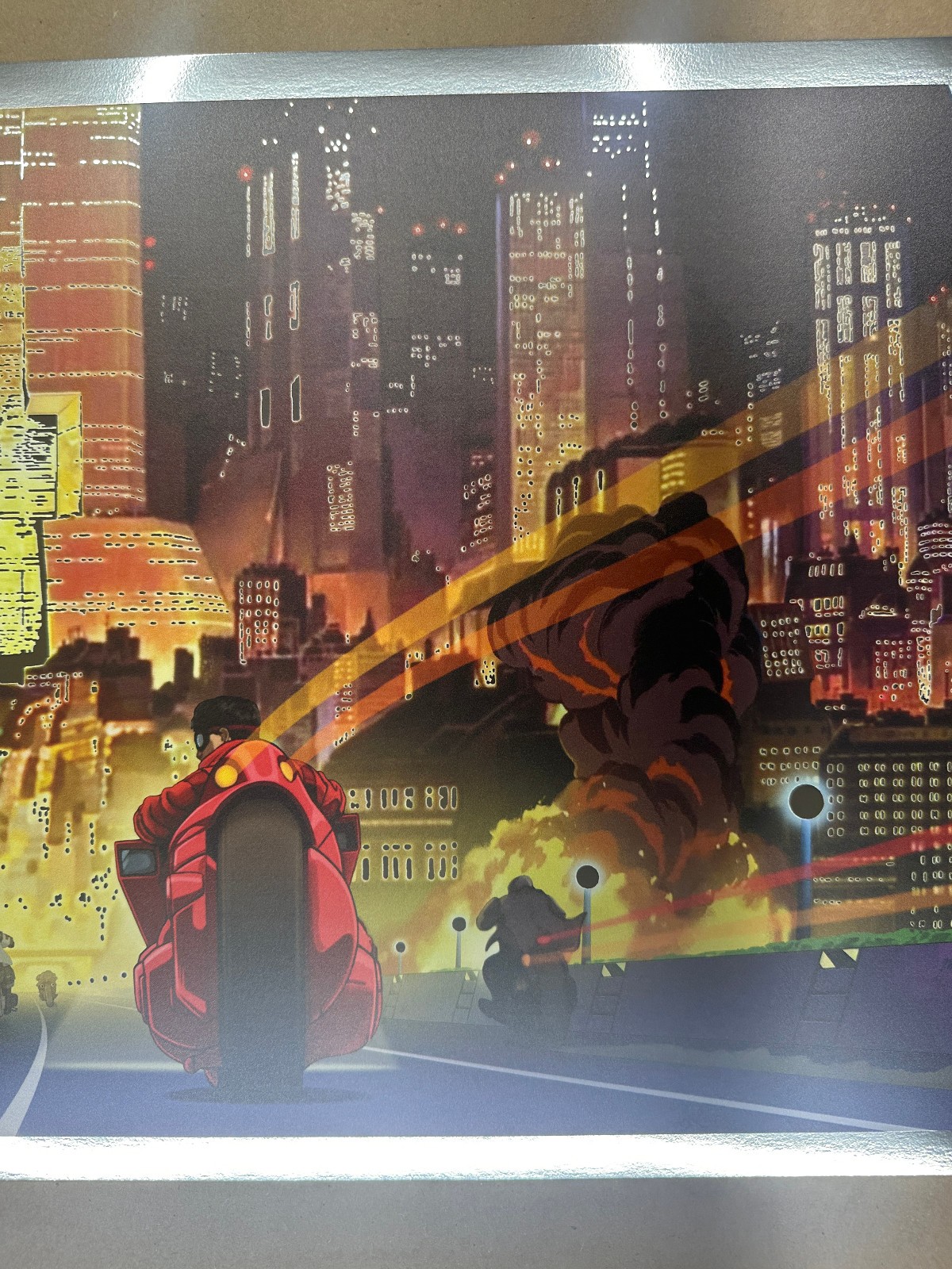 WELCOME TO NEO-TOKYO by Pablo Olivera SILVER FOIL Giclee Print Akira Movie
