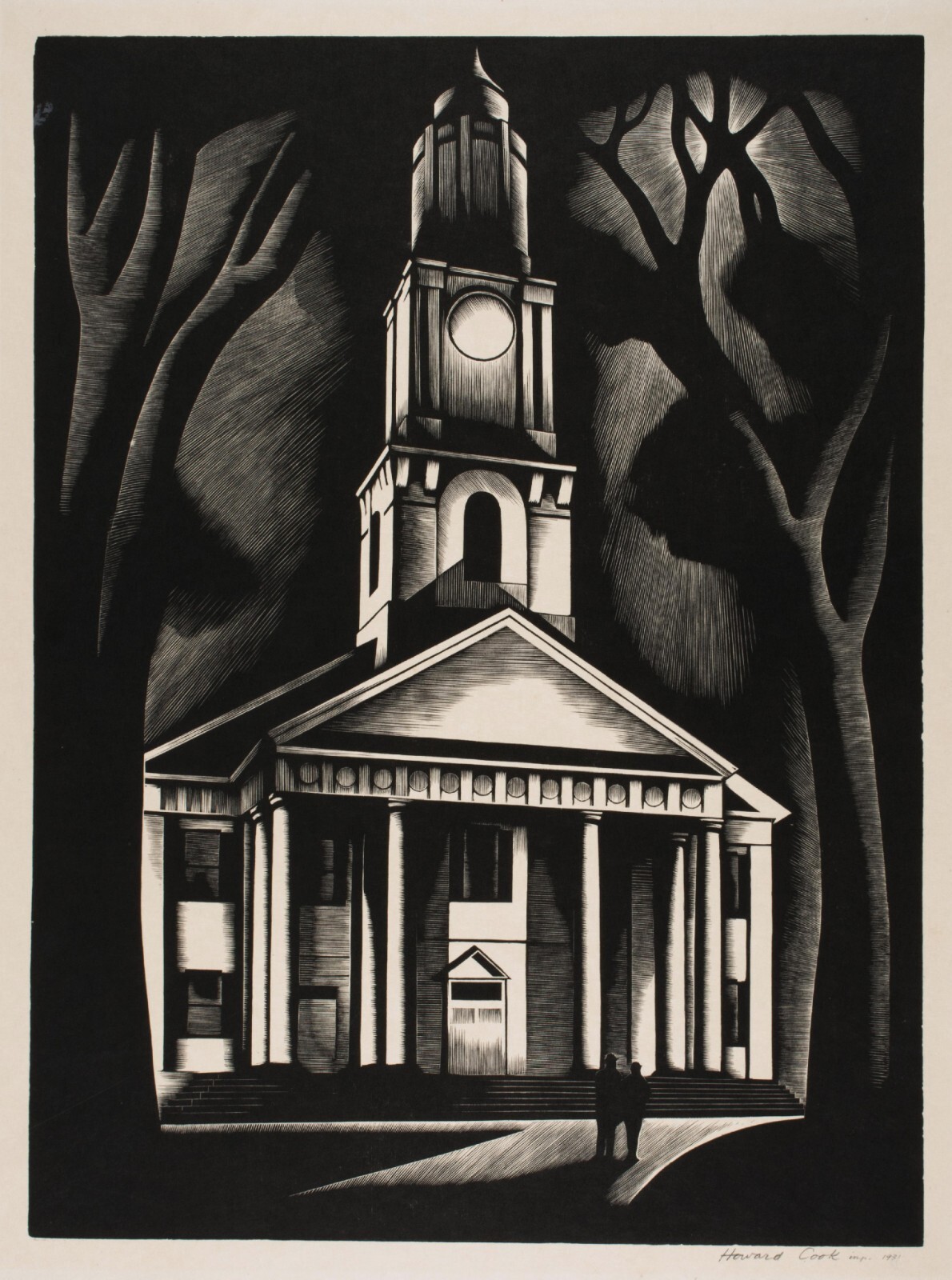 Howard Norton Cook: New England Church 22×30 Archival Quality Fine Art Print