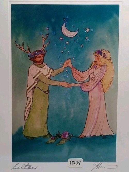 Kären Bagnard Card Print Signed “Beltane” Celtic Art 7.25″ X 5.25″ Karen