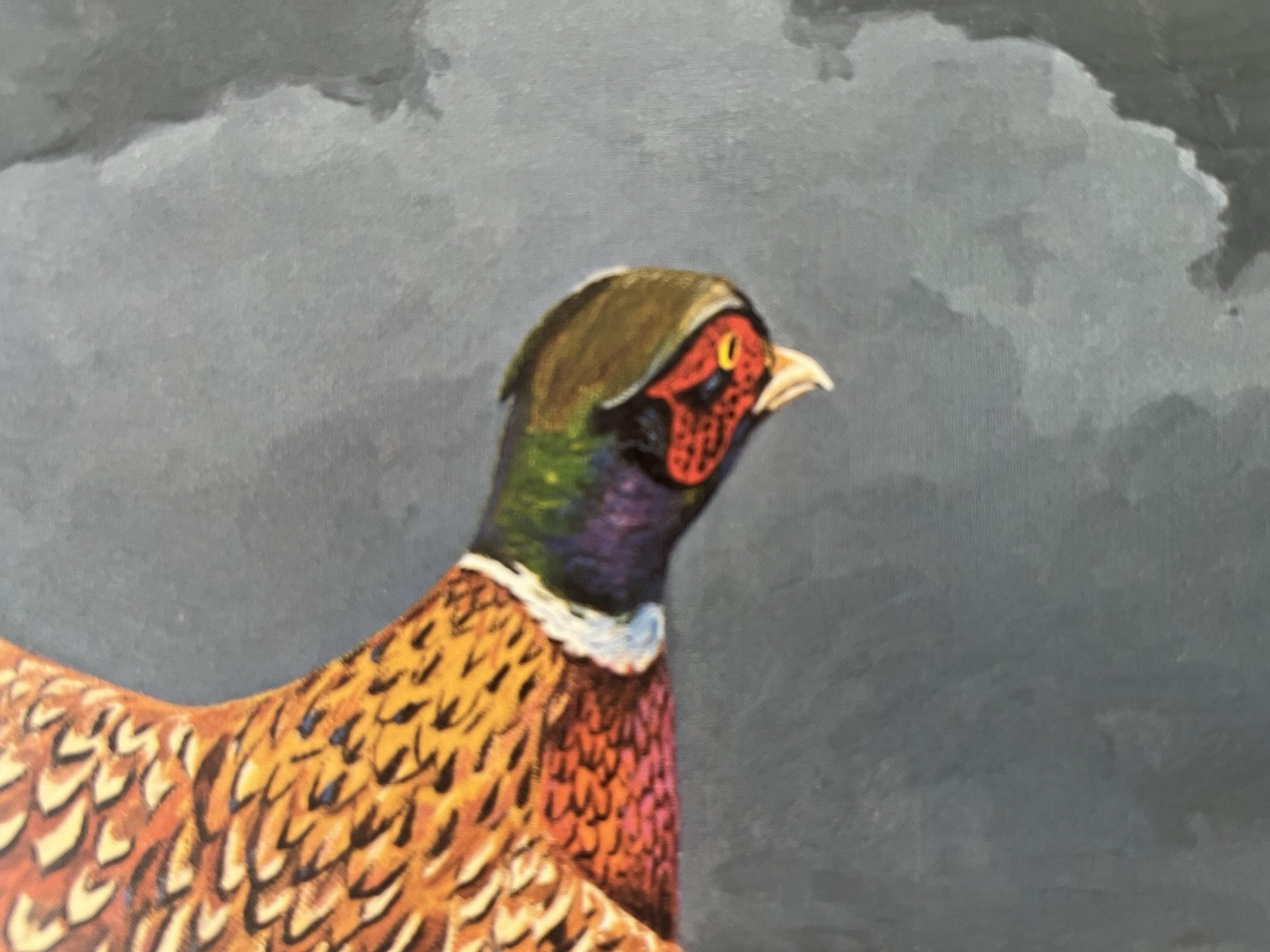 Maynard Reece Dark Sky – Pheasants Signed Print 857/950. 16.25” X 24.5” Nice