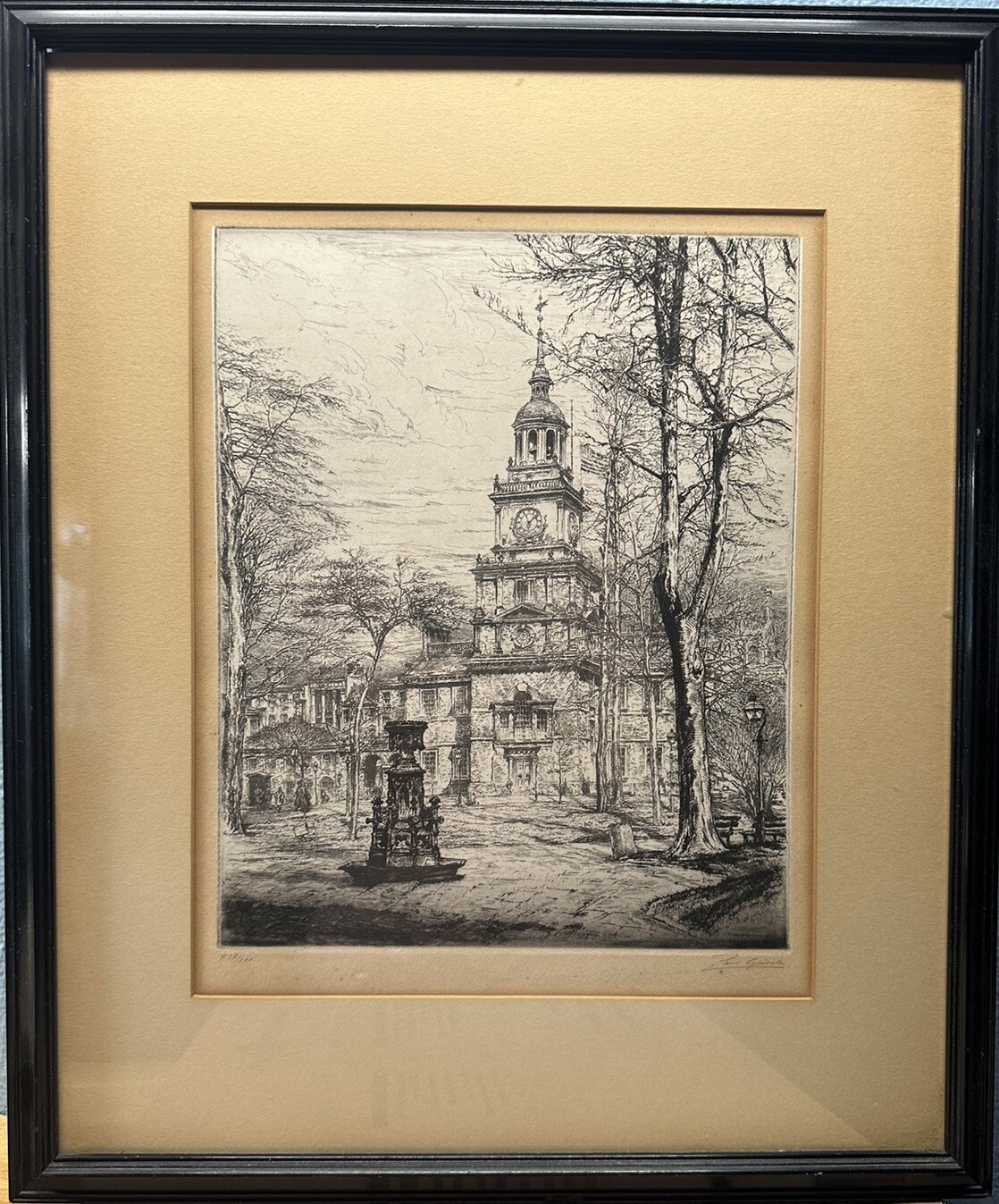 Original Paul Geissler Independce Hall 1928 Signed/numbered Ltd Edition