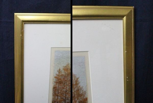 Hajime Namiki Tree Scene 14 Woodblock Signed Framed Authentic Print