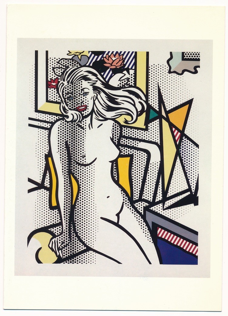 ROY LICHTENSTEIN NUDE WITH YELLOW PILLOW 1994 Offset Color Lithograph