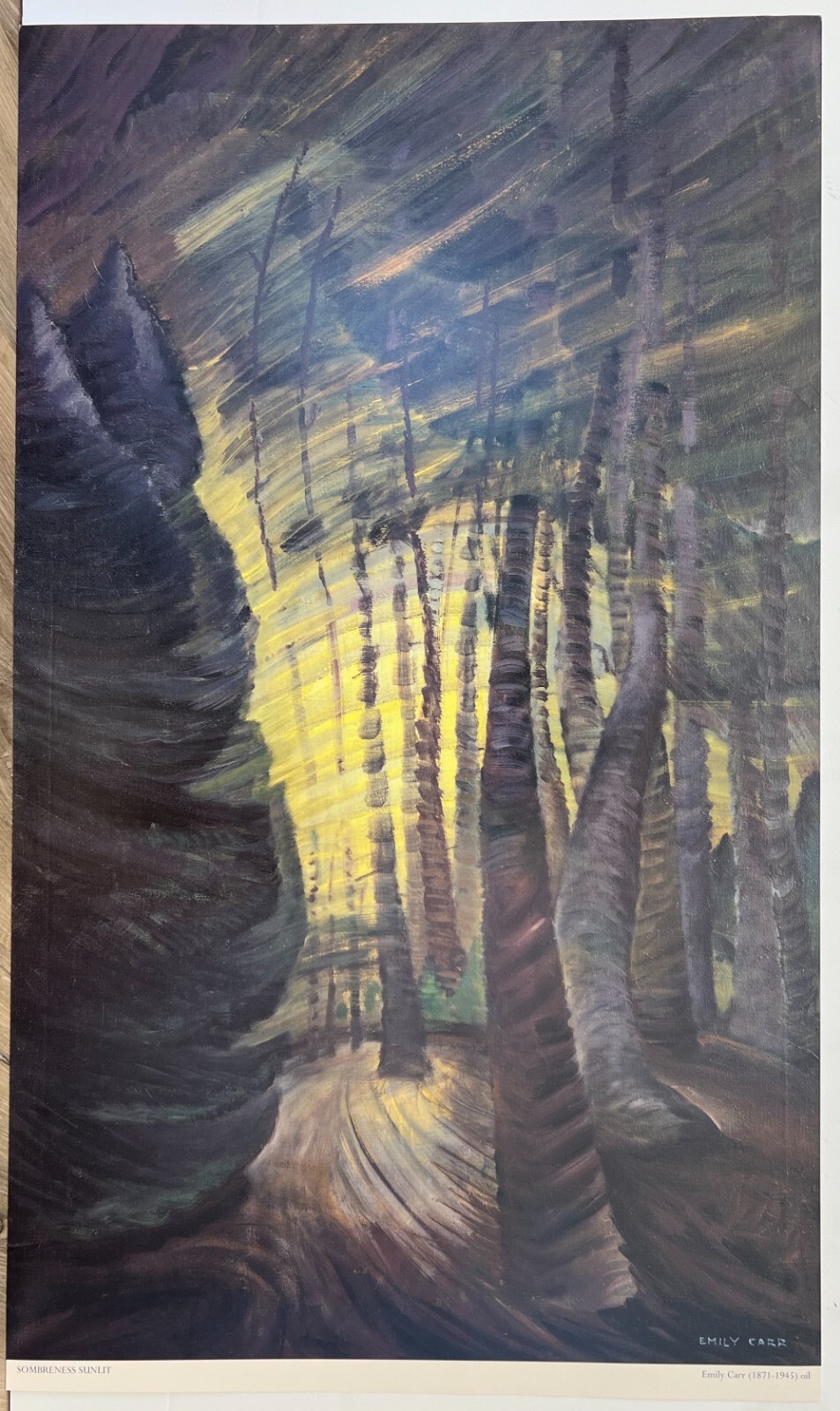 Emily CARR ” Sombreness Sunlit ” art print friend group of seven impressionism