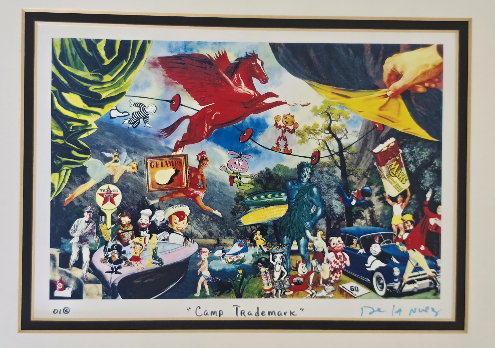 Nelson De La Nuez ‘Camp Trademark’ 2001 SIGNED Matted Limited Edition Art Print
