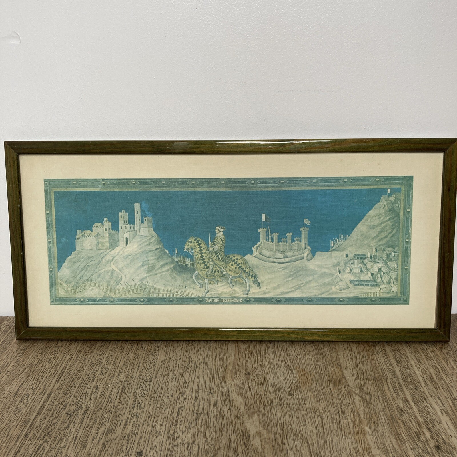 Guidoriccio da Fogliano at the Siege Of Montenassi by Simone Martini, Framed