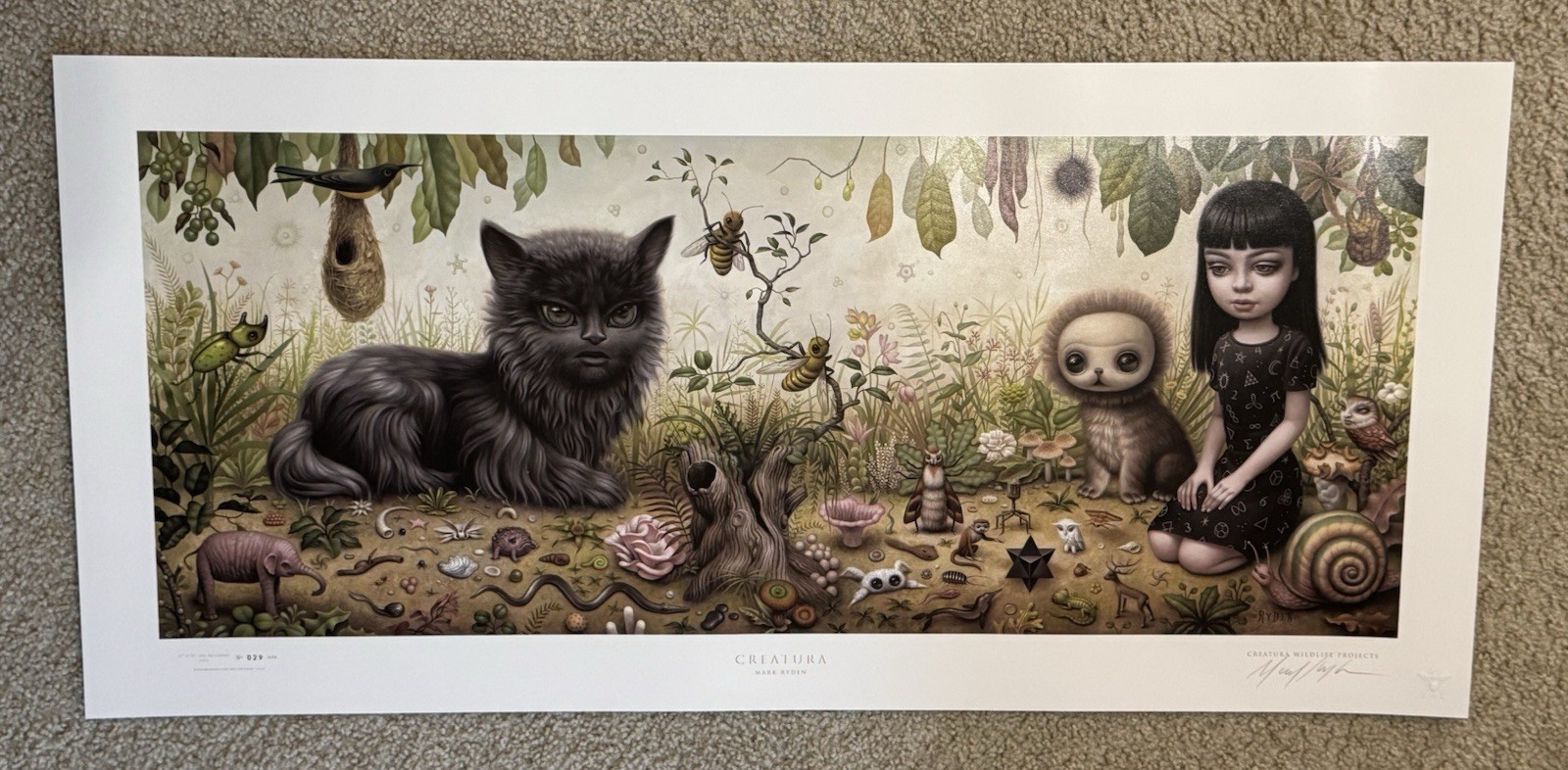 Mark Ryden Art Print CREATURA Lithograph S/# 500 w COA Mysticism Poster