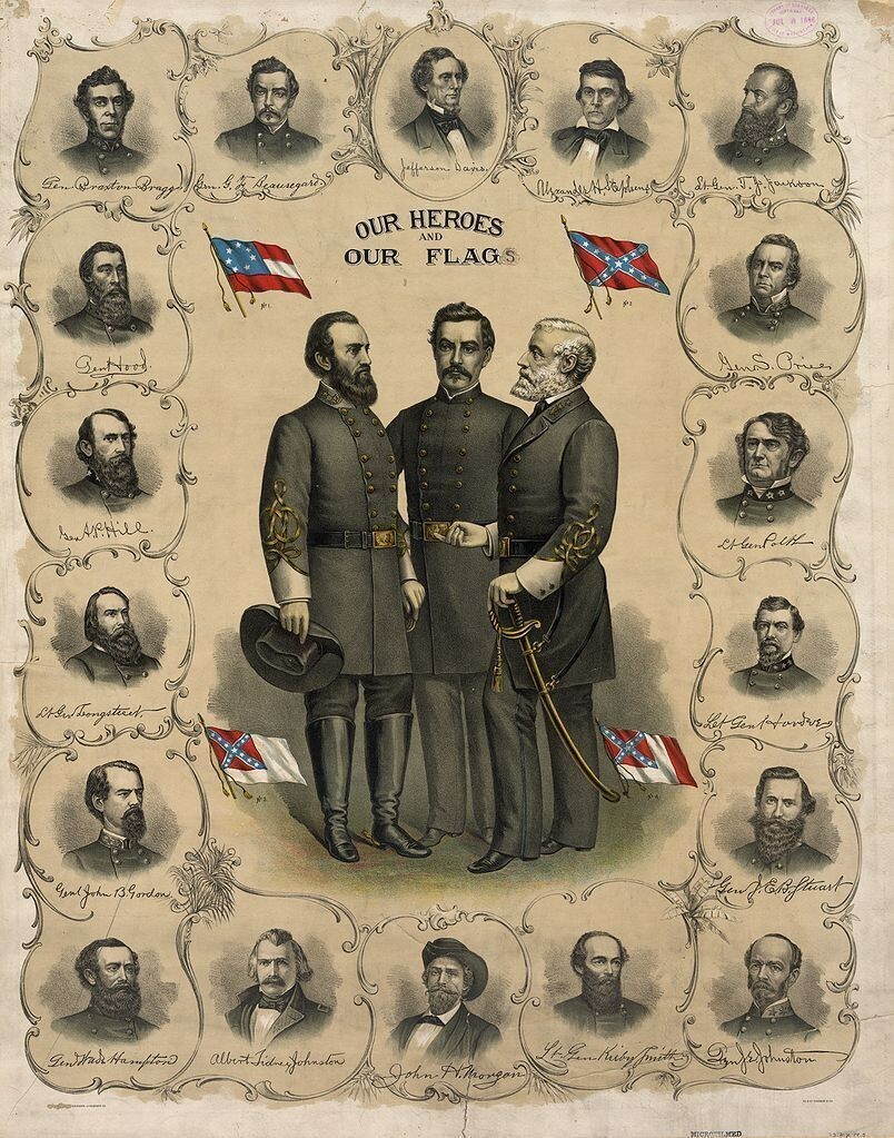 UNIQUE US Civil War Art: Our Heroes and Our Flags Painting 8 x 10″ Print