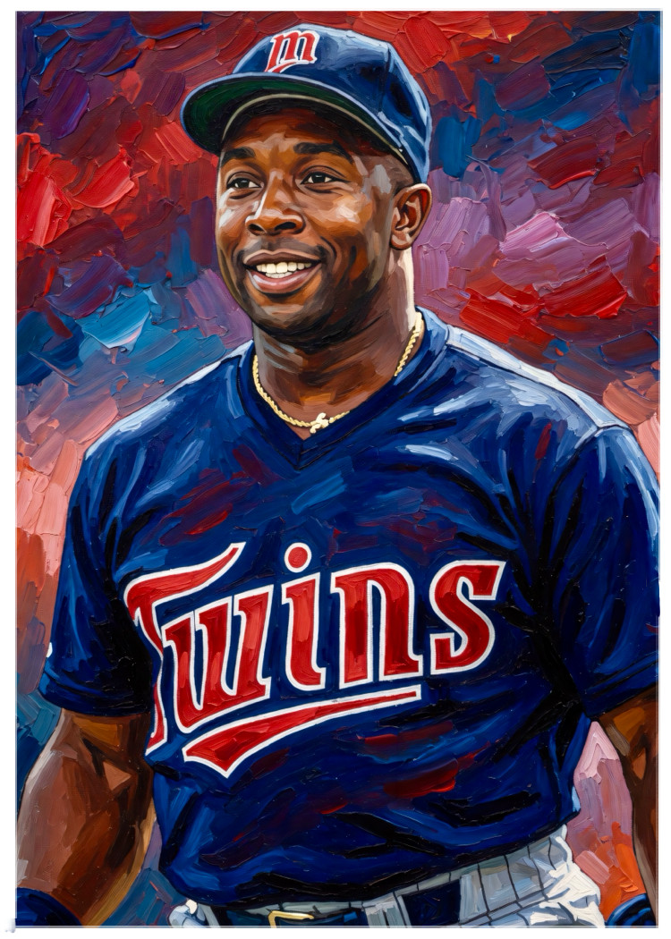 KIRBY PUCKETT * Minnesota Twins * BASEBALL * Illustrated Art Card * ATC ACEO