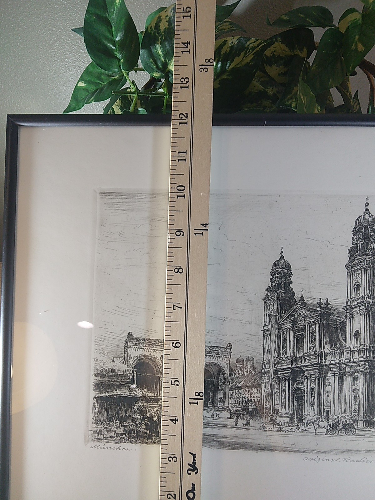 Artist Paul Geissler 1881-1965 Pencil Signed Original Radierung Etching Munchen