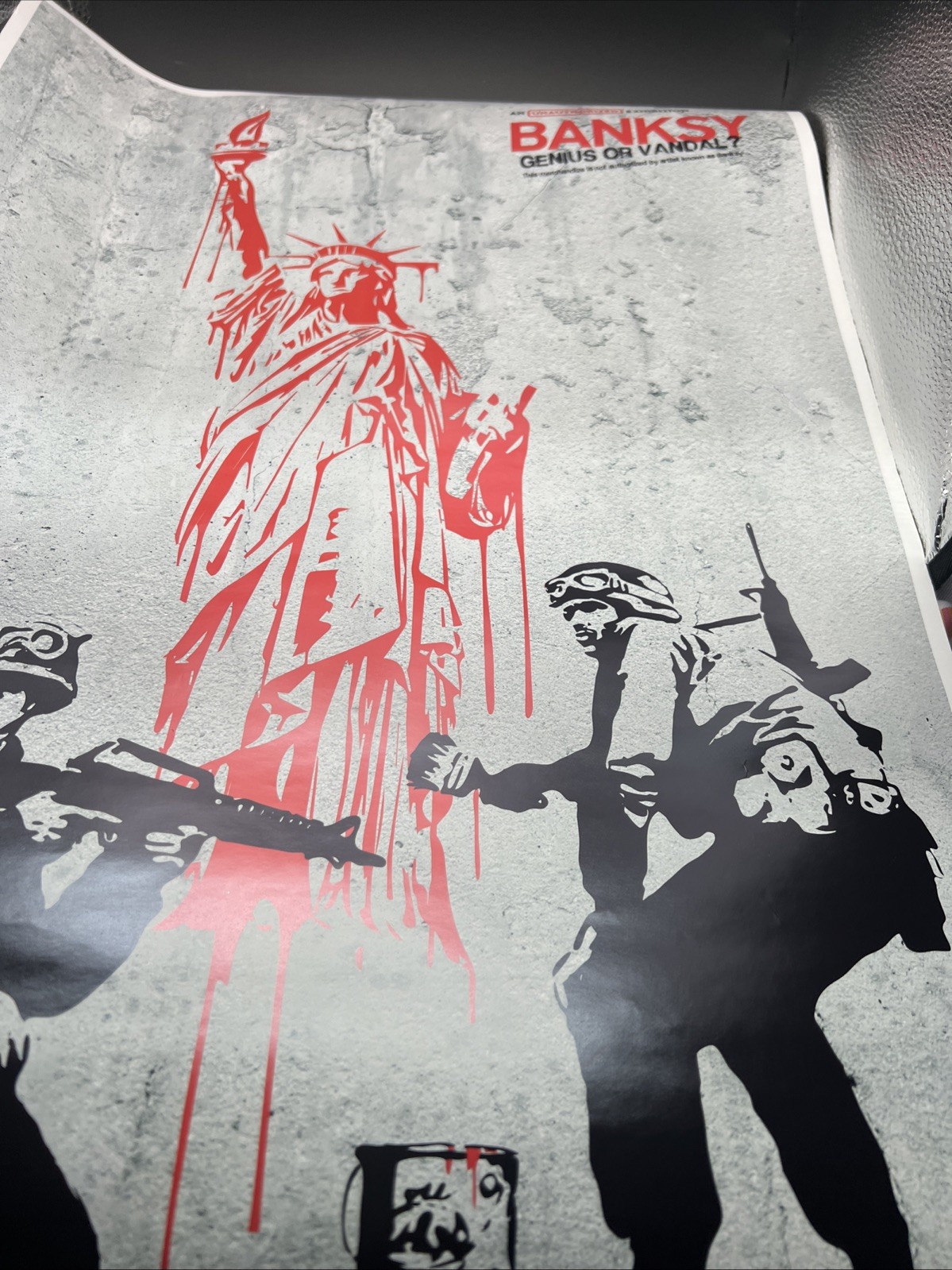 Banksy Genius Or Vandal An Unauthorized Exhibition Poster Liberty – LA Exhibit