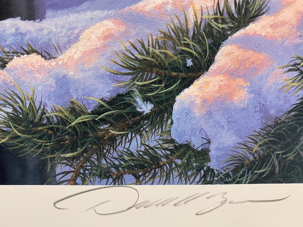 Darrel Bush – Warmth of Winter lll – SIGNED POSTER- Size 10-1/2″x 19″