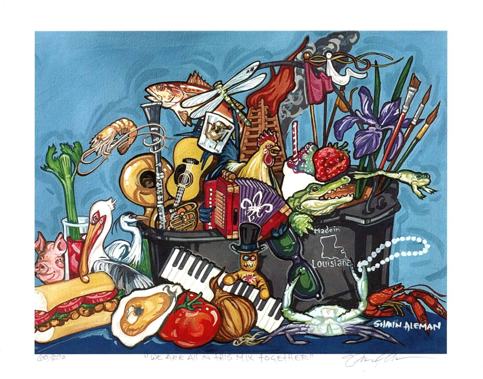 “We Are All In This Mix Together” by Shaun Aleman (S/N)
