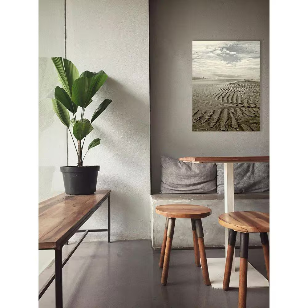 Platinum Beach by Grotto Studios 1 Piece Unframed Canvas Drawing Print 18 In. X