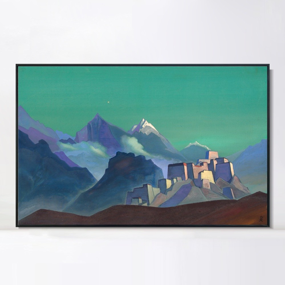 Framed Canvas Giclee Print Art Morning Star, 1932 by Nicholas Roerich Home Decor