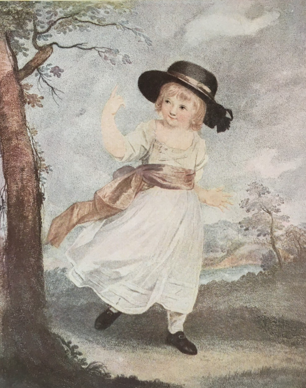 Lord Burghersh by Joshua Reynolds – Antique Print 1907