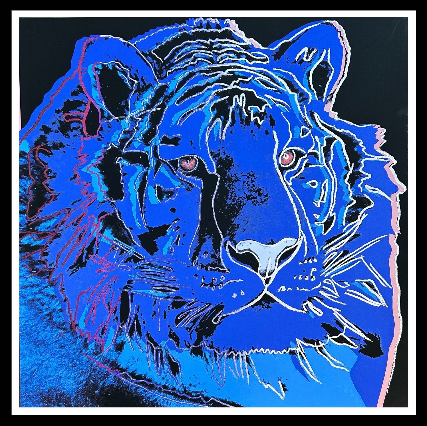 ANDY WARHOL- “Siberian Tiger”-Blue Trial Screenprint- Diam.Dust- Species- Beauty